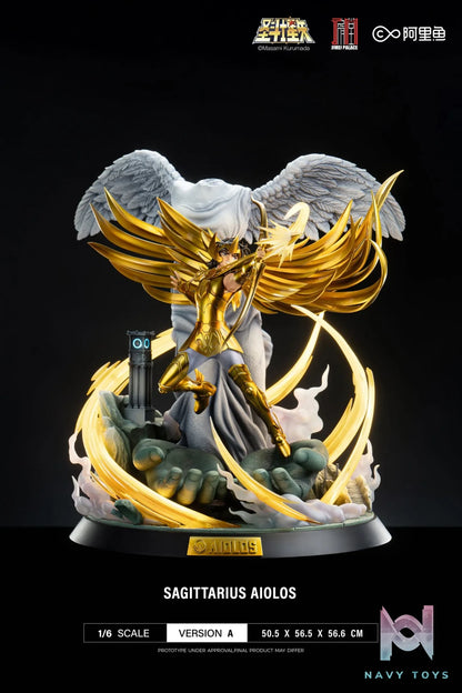 JIMEI PALACE Studio – Saint Seiya: Twelve Gold Sagittarius Aeolus Statue (Licensed)
