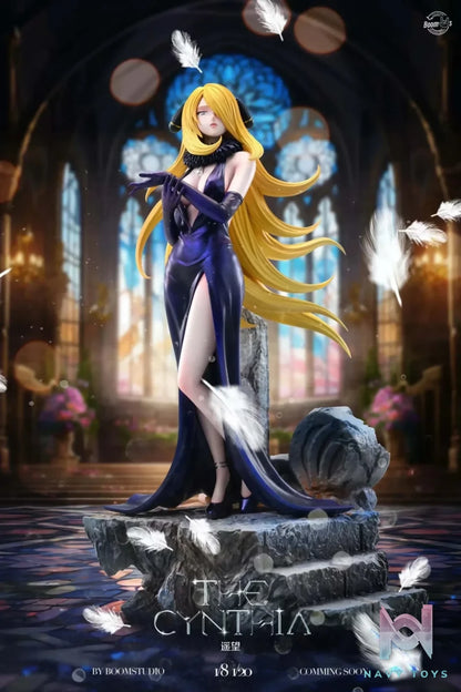 Boom Studio - Pokémon Great Artist Series Cynthia resin statue Navy Toys anime figure