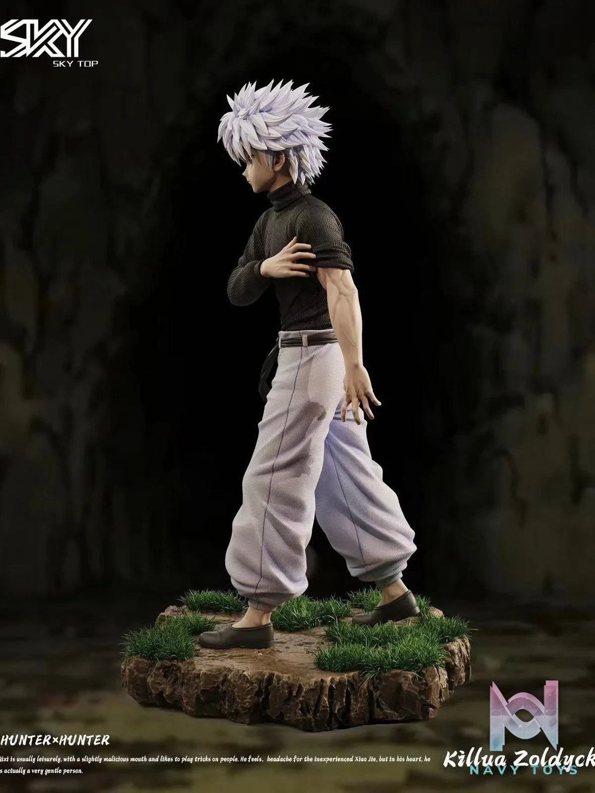 Killua Zoldyck Hunter x Hunter Sky Top Studio | Statue - Navy Toys