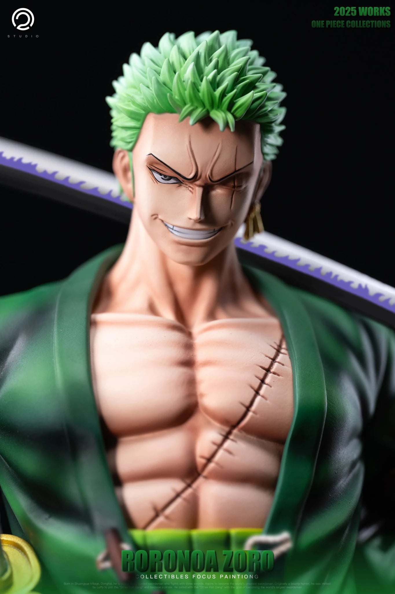 C2 Studio - One Piece Straw Hat Pirates Two Years Later 8 Zoro resin statue Navy Toys anime figure