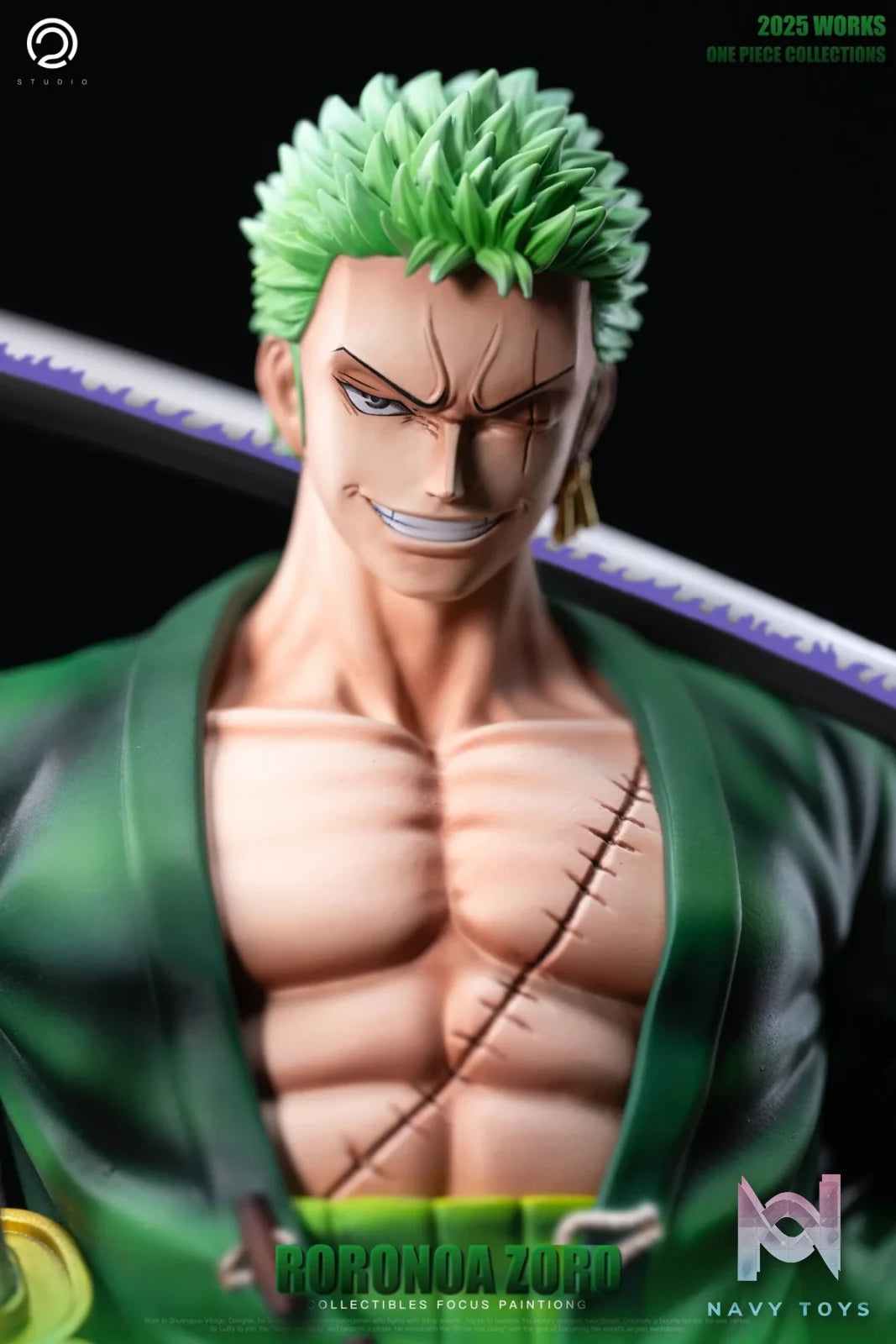 C2 Studio - One Piece Straw Hat Pirates Two Years Later 8 Zoro resin statue Navy Toys anime figure