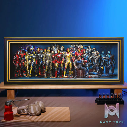 Yu Zhi Jiang Studio – Iron Man Series #6 3D Decorative Painting Marvel