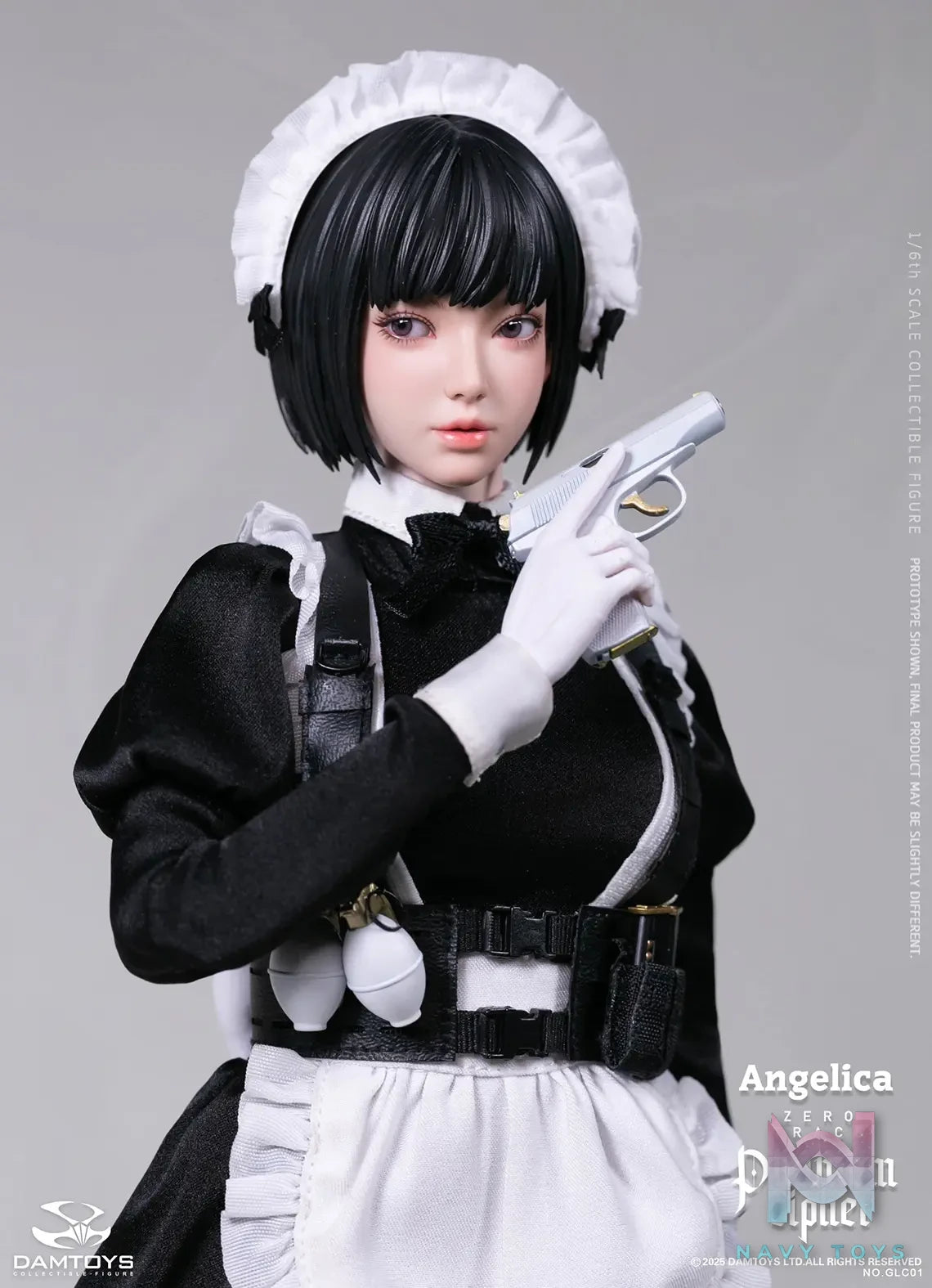 DAMTOYS – 1/6th scale PHANTOM CIPHER: ZERO TRACE ANGELICA Original Story Collectible Figure GLC01 (Licensed)
