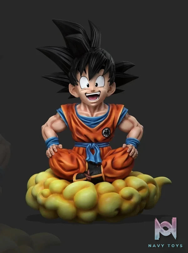 Power Studio - Dragon Ball wcf Flying Nimbus Goku resin statue Navy Toys anime figure