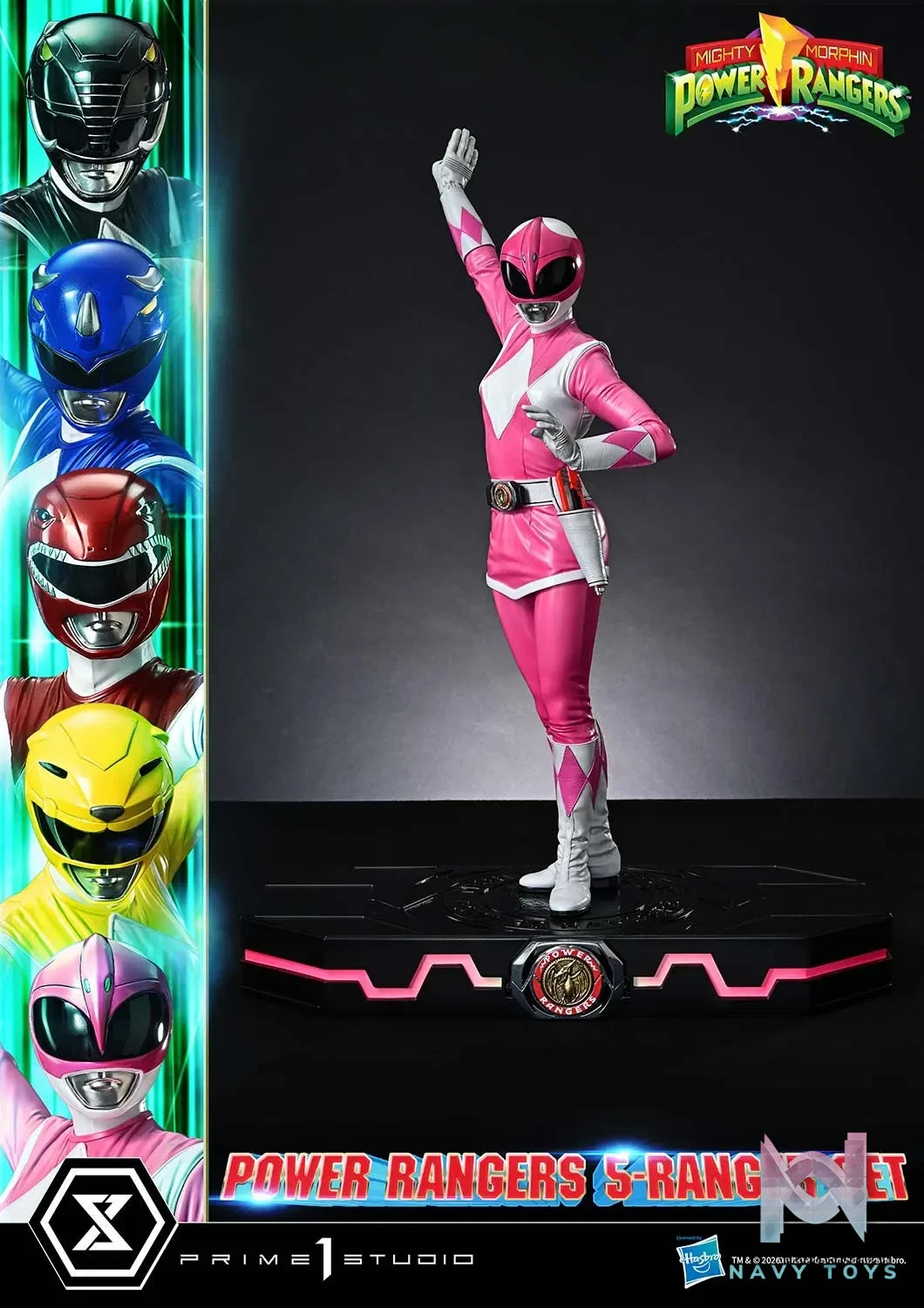 Prime 1 Studio – Premium Masterline Mighty Morphin Power Rangers Power Rangers 5-Ranger Set PMPWR-01 PMPWR-01DX PMPWR-01DXS (Licensed)