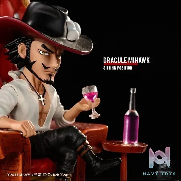 Seven Warlords of the Sea Dracule Mihawk - One Piece - Yz Studio resin statue Navy Toys anime figure