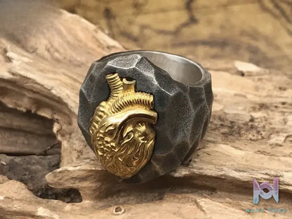 Shou Jiang Studio – Custom Original Design Steadfast Heart Ring Original