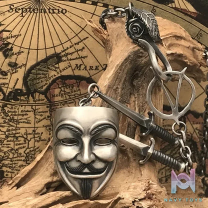 Shou Jiang Studio – Custom Original Design V for Vendetta Men’s Pendant Original