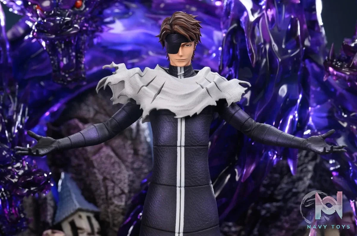 FlyLeaf Studio - BLEACH Five Dragons Sosuke Aizen resin statue Navy Toys anime figure