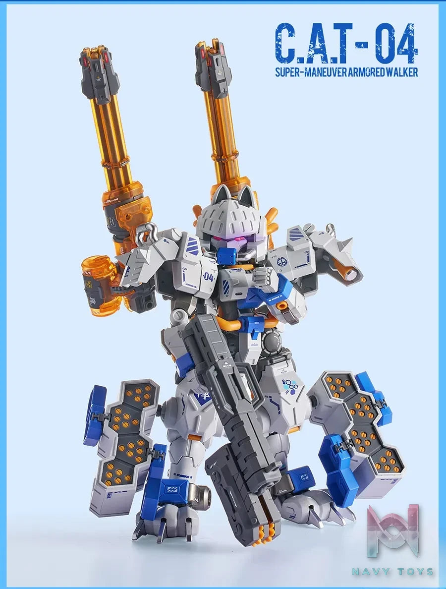 IRON ROARS – Original 04th Machine Array Heavy Armored Cat Mecha Assembly Model (Licensed)