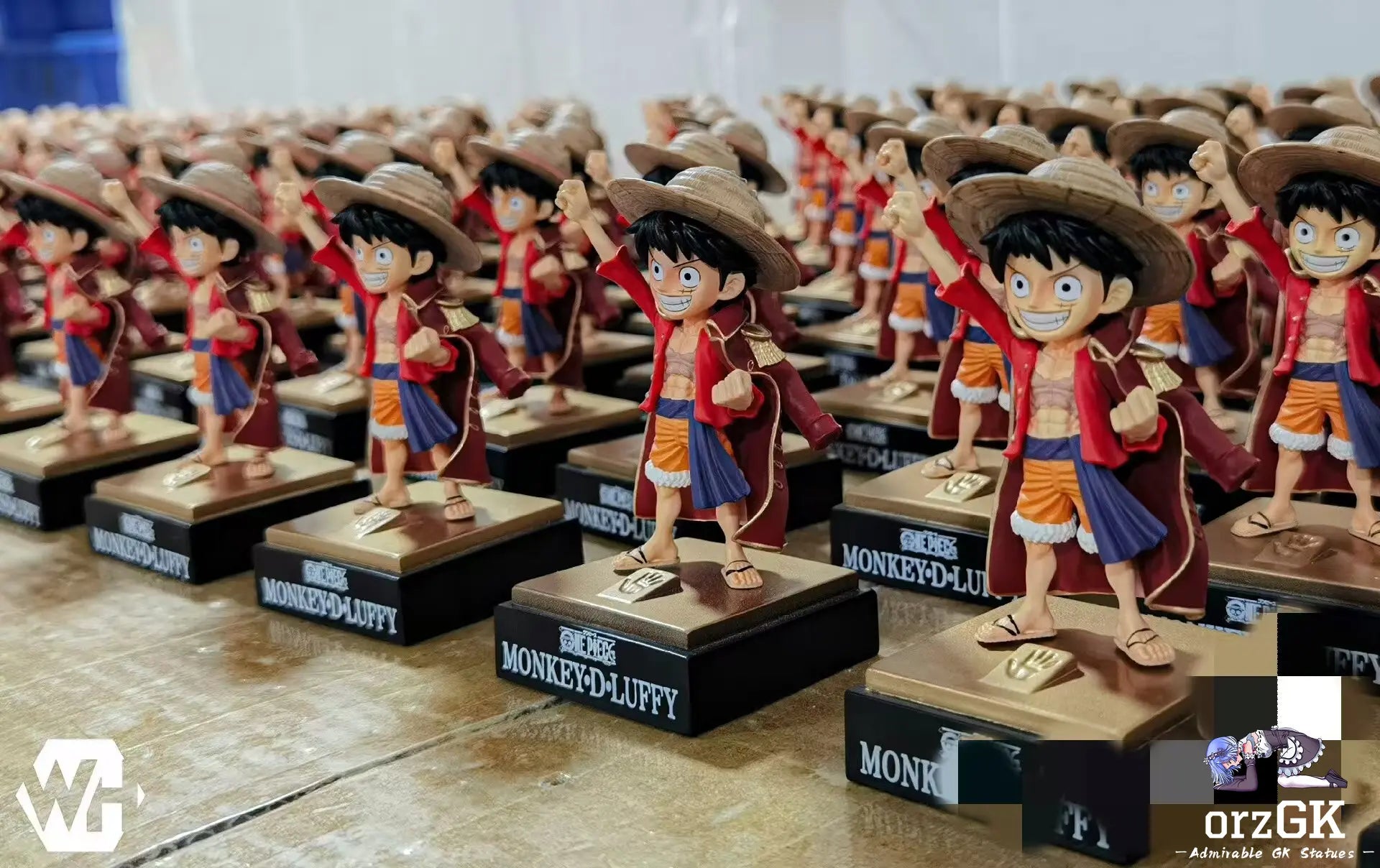 WH Studio - One Piece Kumamoto Straw Hats 2.0 Resonance Series 1 King Luffy resin statue Navy Toys anime figure