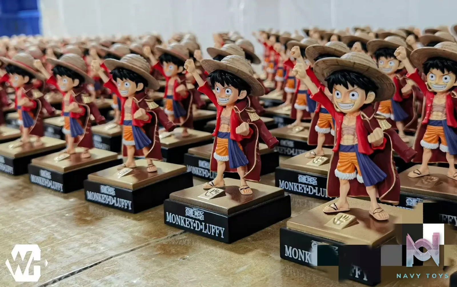 WH Studio - One Piece Kumamoto Straw Hats 2.0 Resonance Series 1 King Luffy resin statue Navy Toys anime figure