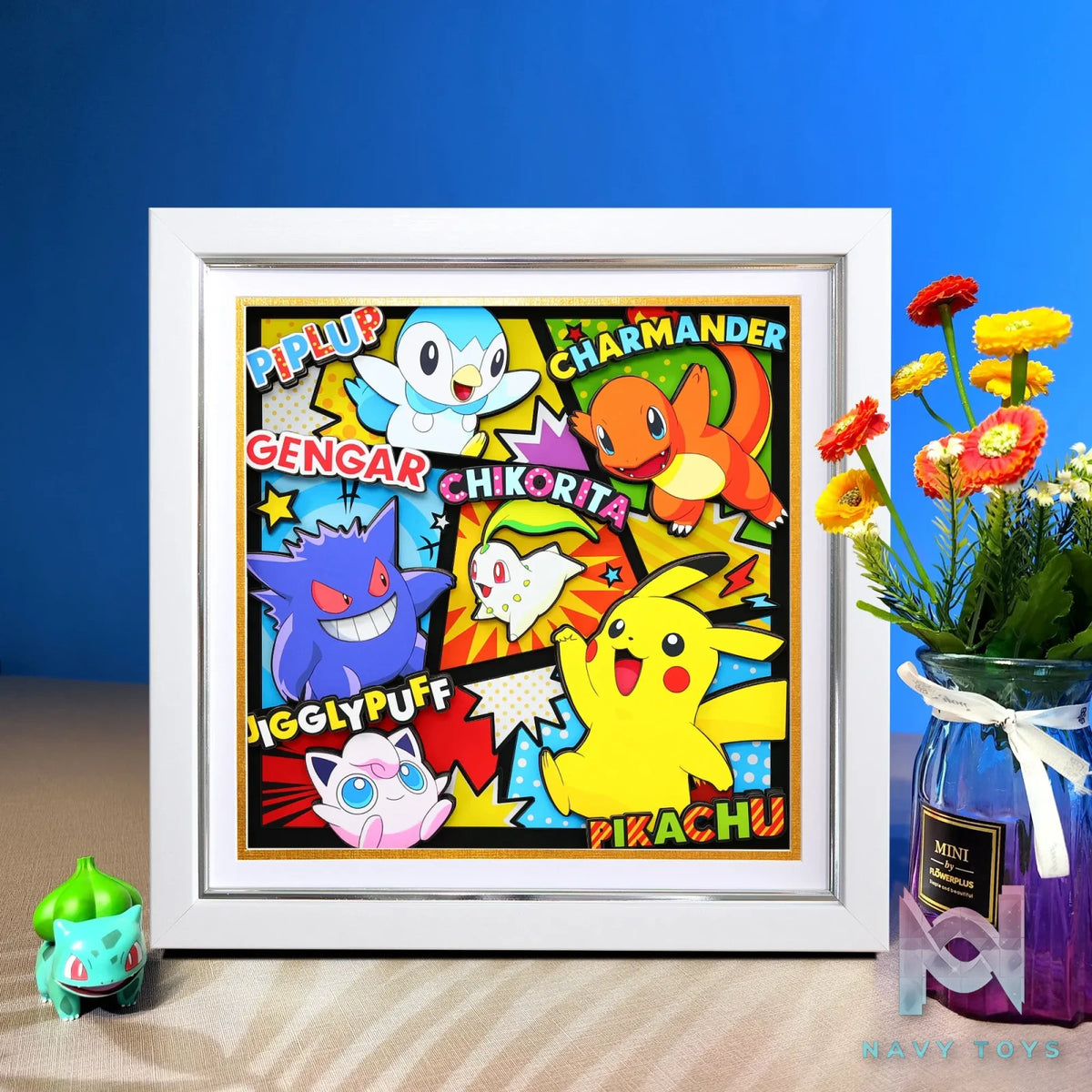 Yu Zhi Jiang Studio – Pokémon Multiple Characters Series #12 3D Decorative Painting Pokémon