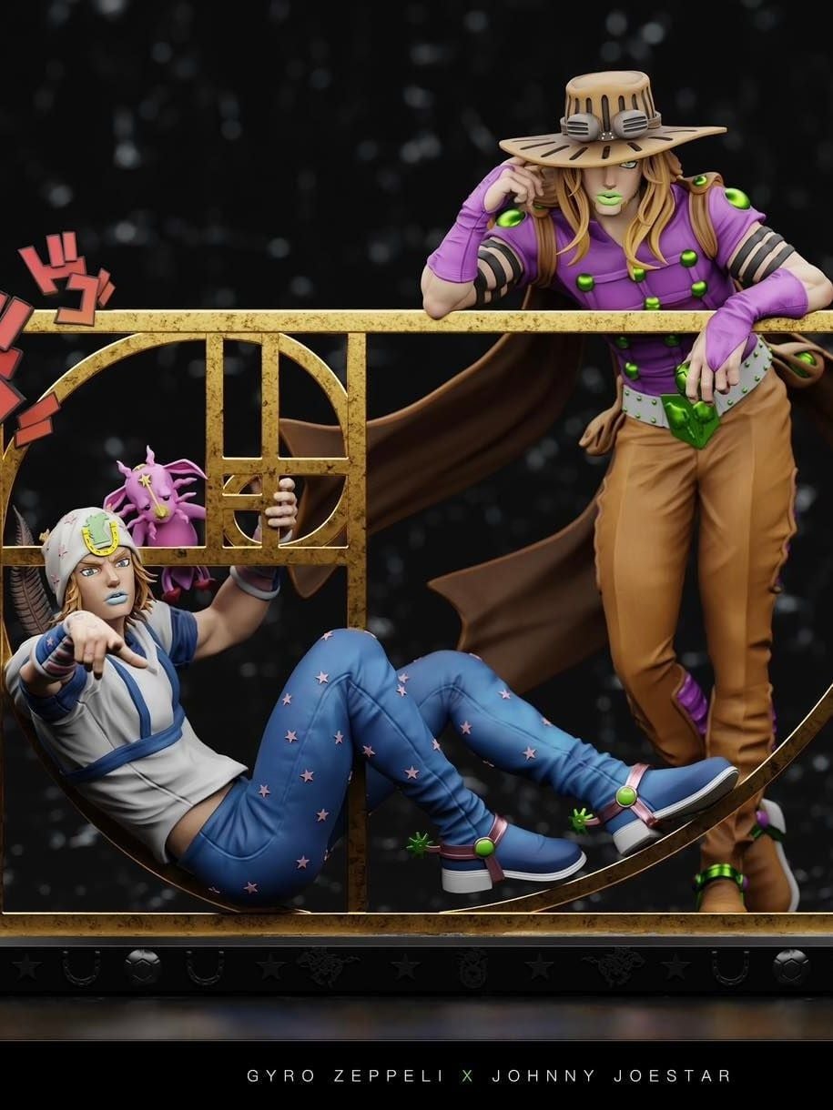 Gyro Zeppeli & Johnny Joestar - Jojo’s Bizarre Adventure - Chikara Studio resin statue Chikara Studio anime figure