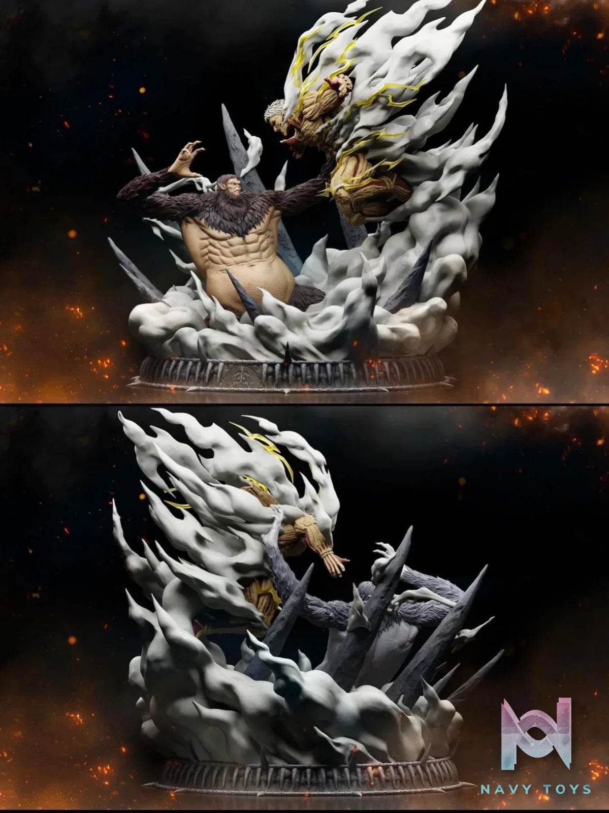 Armored Titan VS Beast Titan - Attack On Titan - Chikara Studio resin statue Chikara Studio anime figure