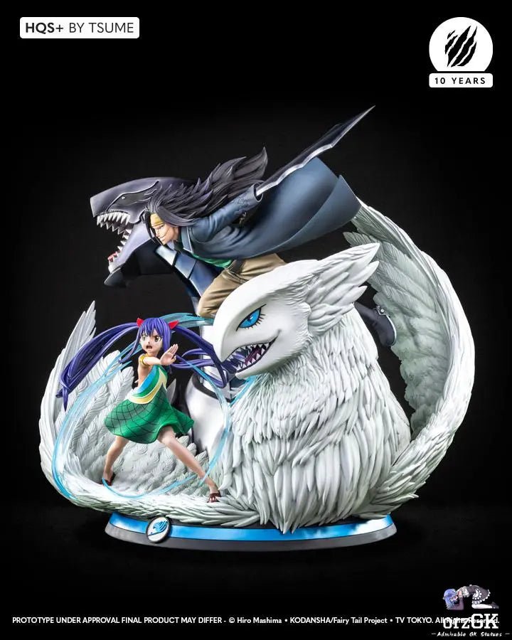 Tsume Studio - Fairy Tail HQS Gajeel & Wendy Limited Statue (Licensed) resin statue Navy Toys anime figure