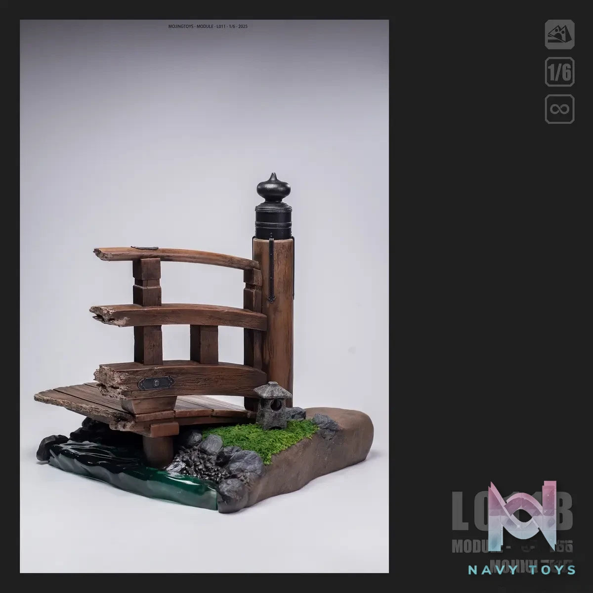 MOjingToys – Module Series – L011Cuiying Broken Bridge 1/6 DIORAMA BASE (Licensed)