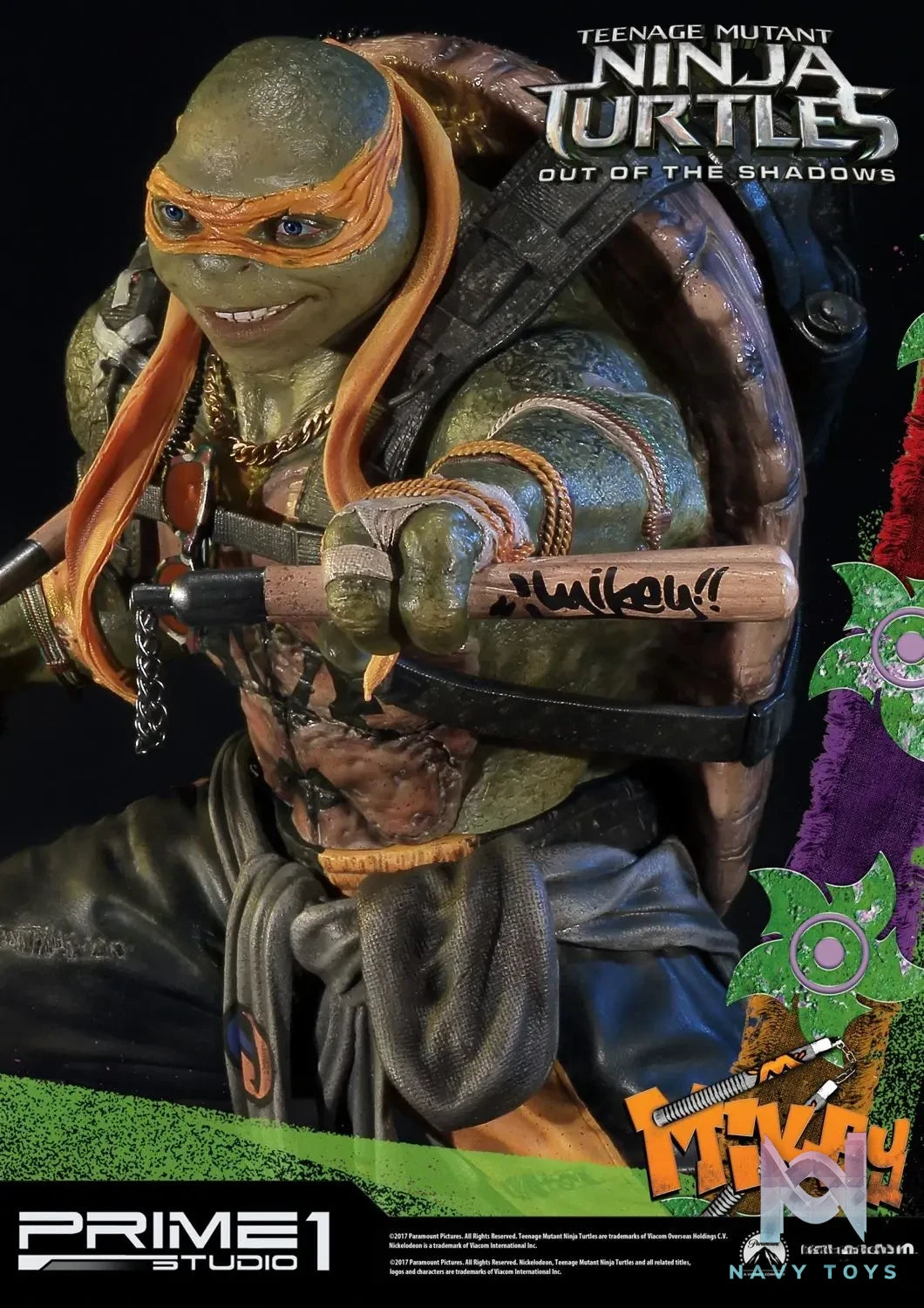 Prime 1 Studio – Premium Masterline Teenage Mutant Ninja Turtles: Out of the Shadows (Film) Michelangelo PMTMNT-06 (Licensed)