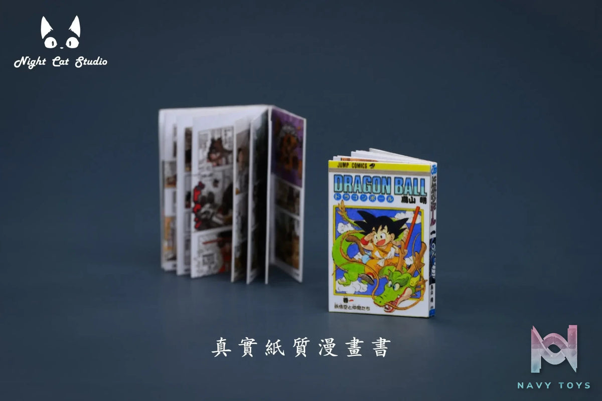 Night Cat Studio – Dragon Ball Little Son Goku reading Dragon Ball comic book