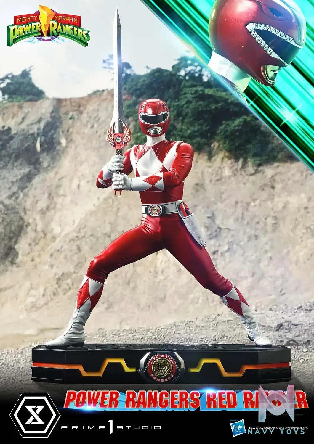Prime 1 Studio – Premium Masterline Mighty Morphin Power Rangers Power Rangers Red Ranger PMPWR-02 (Licensed)