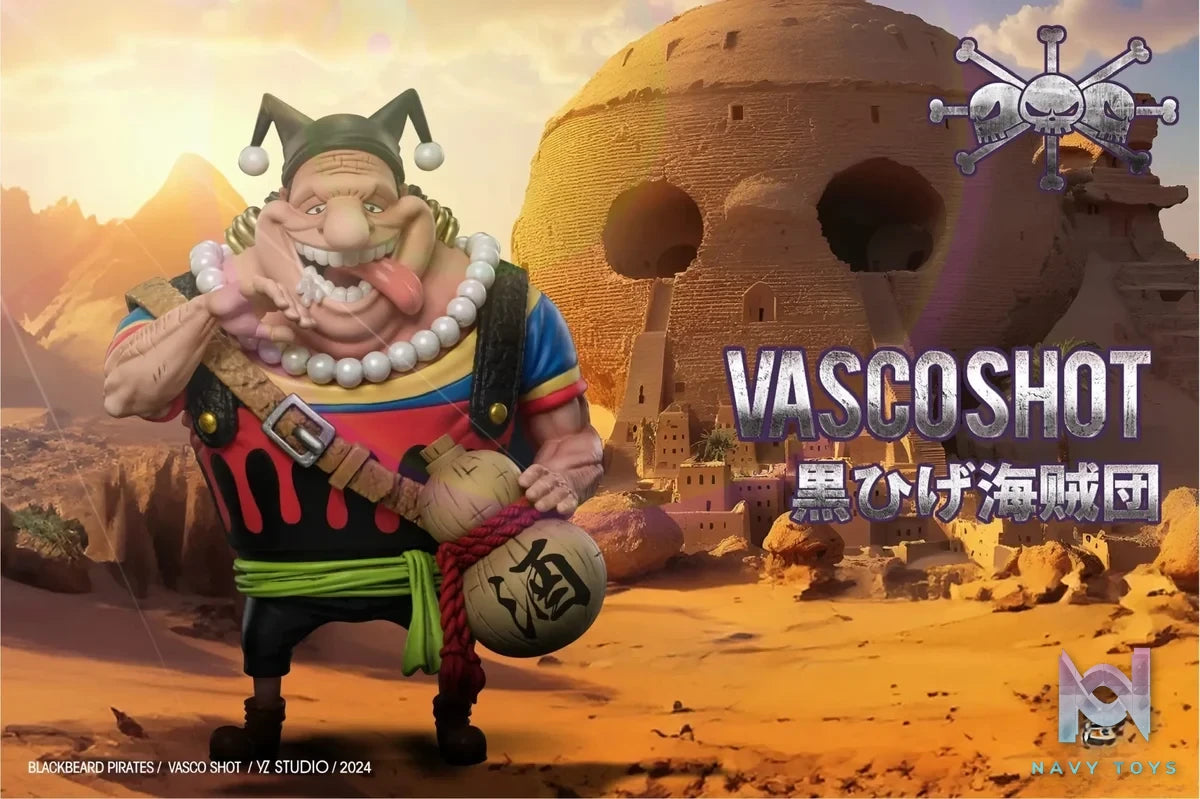 YZ Studio - One Piece Blackbeard Pirates 8 Vasco Shot resin statue Navy Toys anime figure