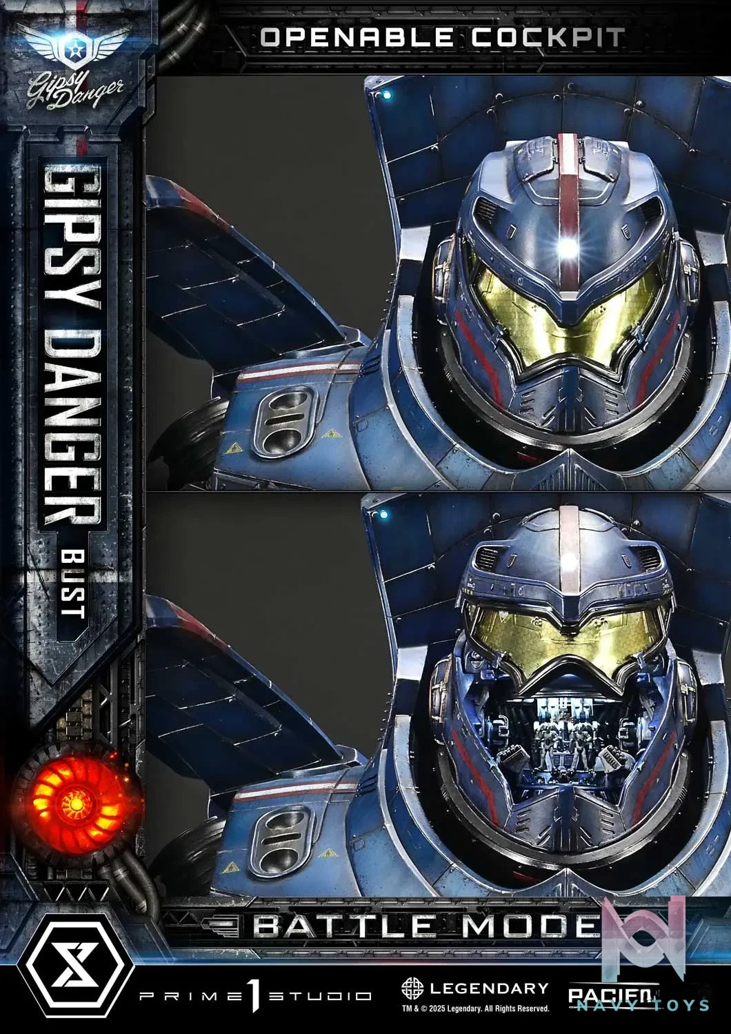 Prime 1 Studio – Life Size Bust Pacific Rim (Film) Gipsy Danger Battle Mode LSPACRIM-02 (Licensed)