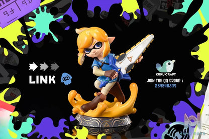 KukuCraft Studio – The Legend of Zelda x SPLATOON Squid Link & Zelda 2.0
