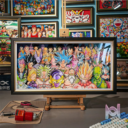 Yu Zhi Jiang Studio – Dragon Ball Multiple Characters Series #8 3D Decorative Painting Dragon Ball