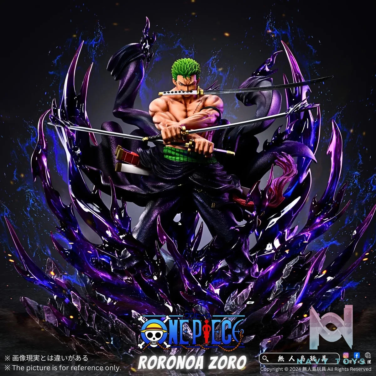 Zoro - One Piece - Rc ( Discount 50% ) resin statue Recast anime figure