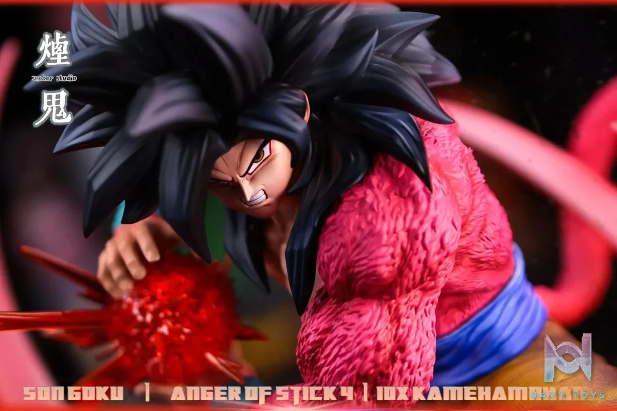SMOKER Studio - Super Saiyan 4 Goku (Deluxe Edition) Dragon Ball resin statue Navy Toys anime figure