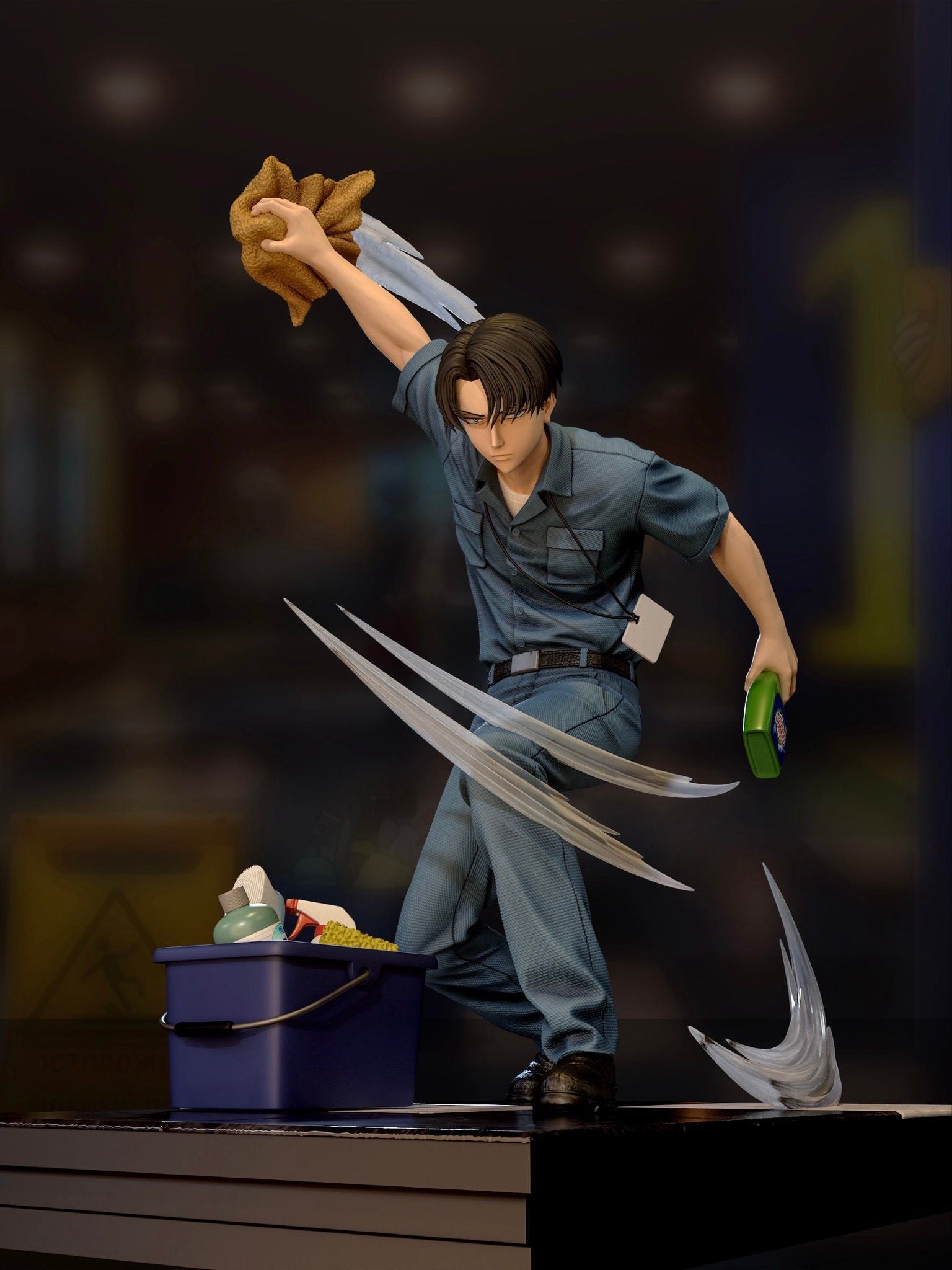 Cleaner Levi - Attack On Titan - Model Power Studio resin statue Model Power Studio anime figure