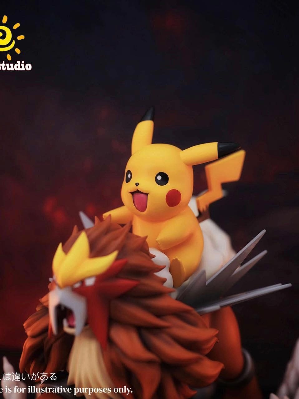 Pikachu & Entei - Pokemon - Sun Studio resin statue Sun Studio anime figure