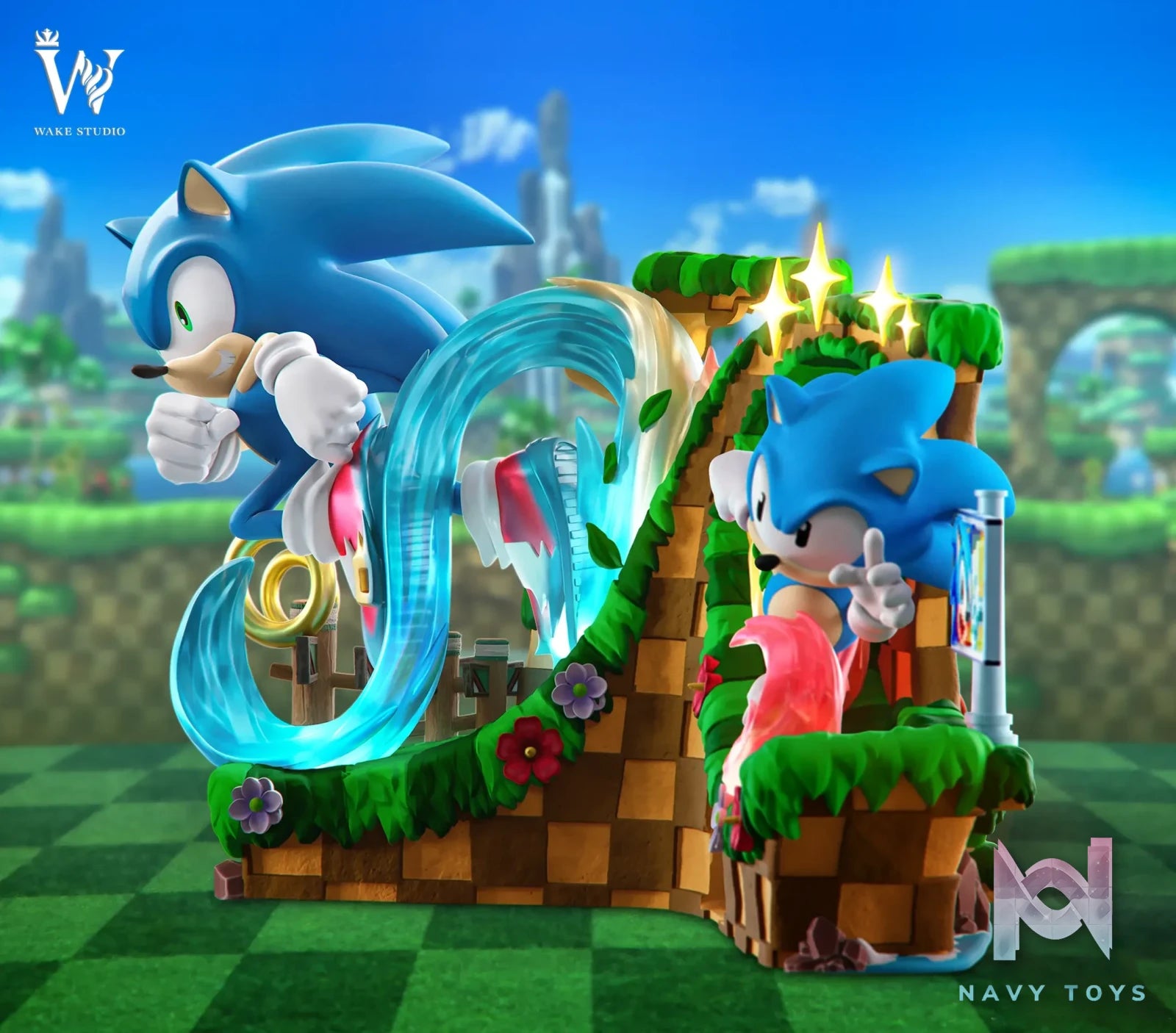 Wake Studio – Super Sonic Speed Sonic Statue