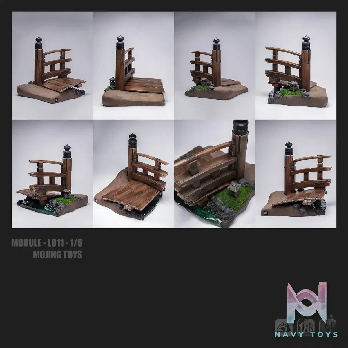 MOjingToys – Module Series – L011Cuiying Broken Bridge 1/6 DIORAMA BASE (Licensed)