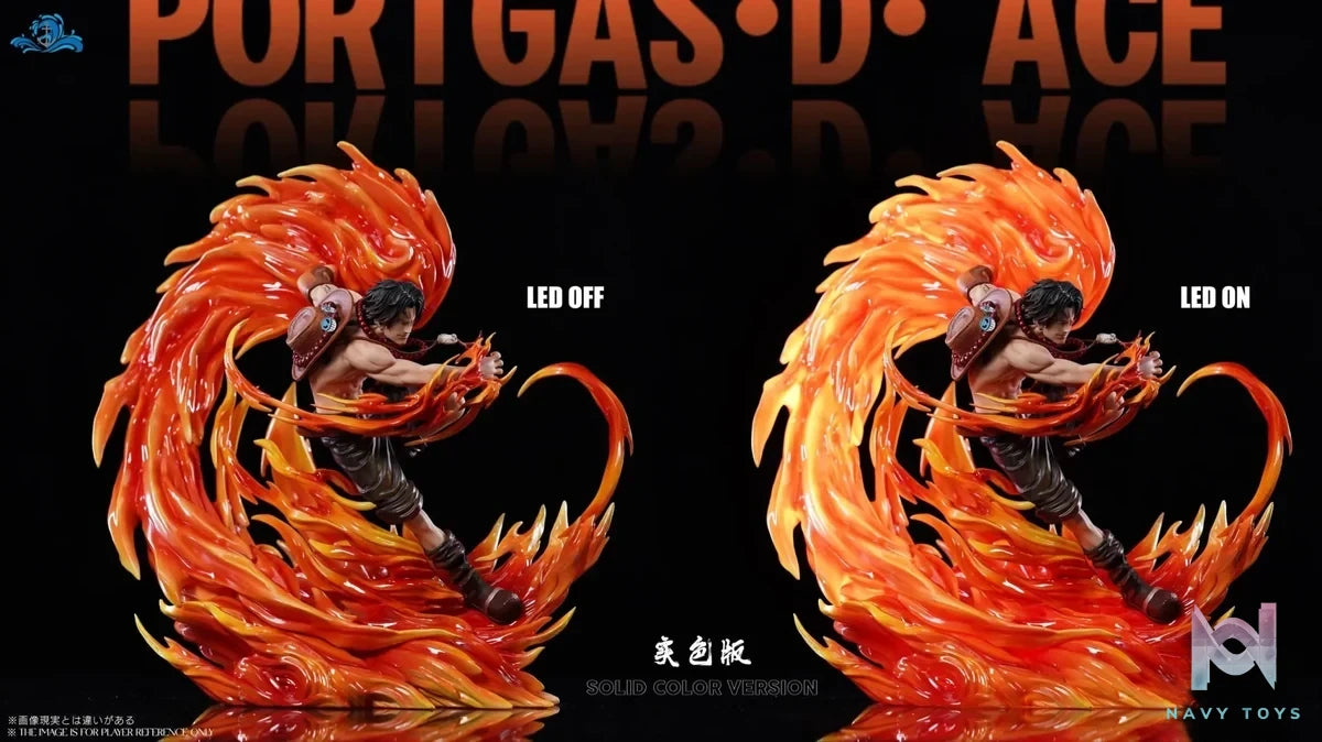 Po Lang Studio - One Piece Portgas D. Ace Dual Version resin statue Navy Toys anime figure