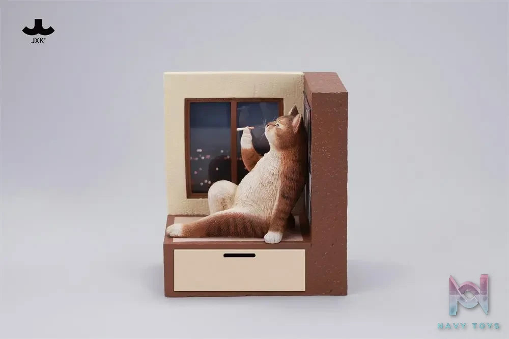 JXK – Philosopher Cat at the Windowsill JXK317-A/B/C/D (Licensed)
