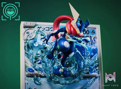 Froakie,Frogadier & Greninja resin statue Geisha Studio anime figure