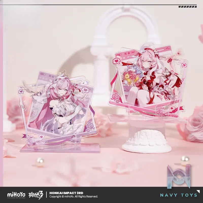 miHoYo – Honkai Impact 3rd Elysia Love Squared Series Acrylic Stand X Acrylic Keychain (Licensed)