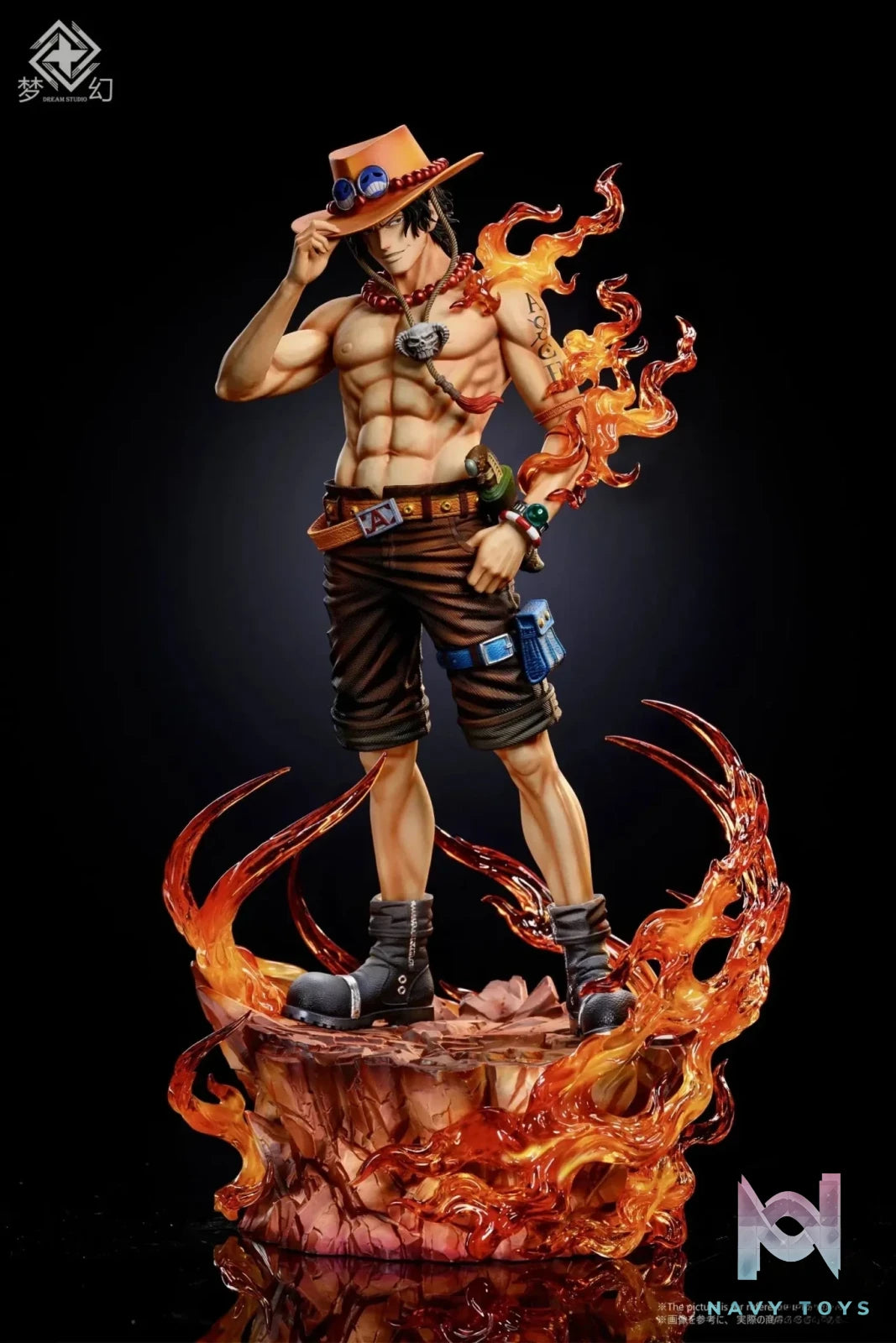 Dream Studio - One Piece Ace's hat - trick debuts resin statue Navy Toys anime figure