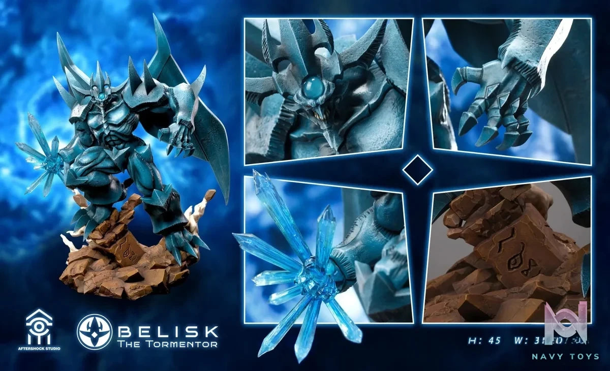 Aftershock Studio - Yu - Gi - Oh! Obelisk the Tormentor & Seto Kaiba resin statue Navy Toys anime figure