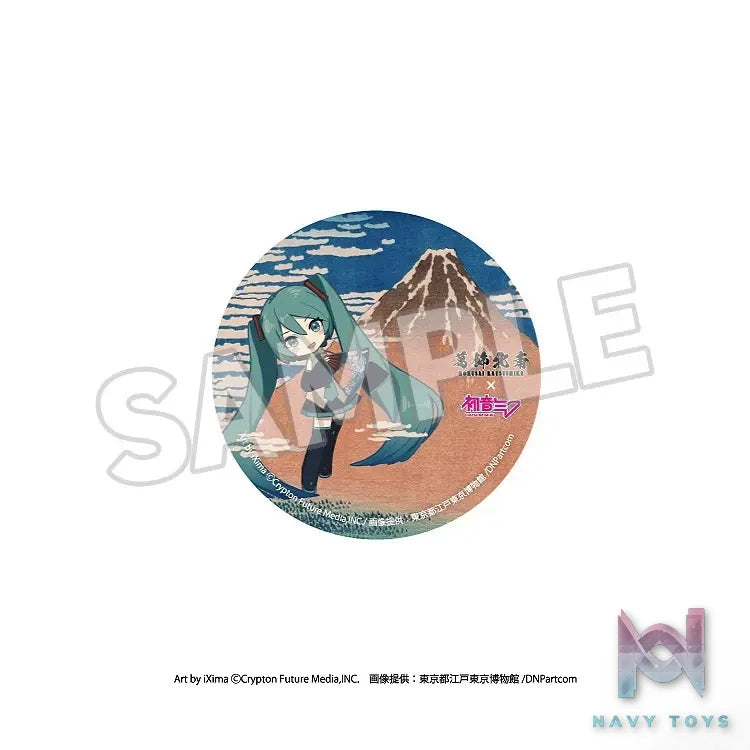 Presence – Katsushika Hokusai x Hatsune Miku Pinback Button 8Pack BOX (Licensed)