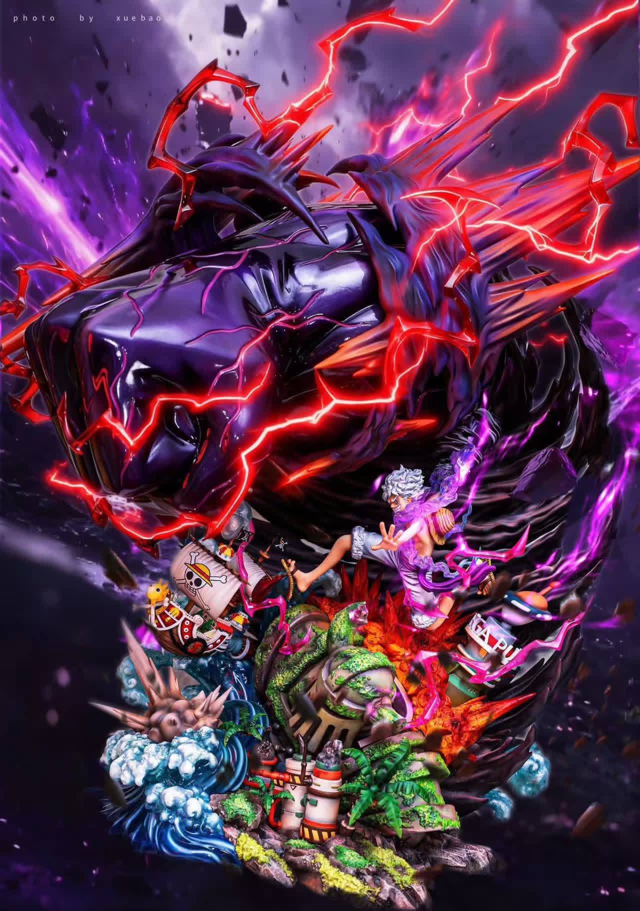 Luffy Nika resin statue Seven studio anime figure