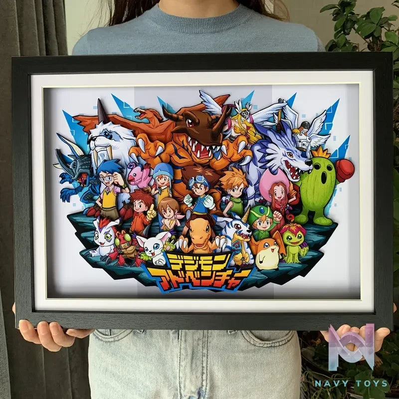 KALA HOME Studio – Digimon Multiple Characters #04 3D Decorative Painting Digimon