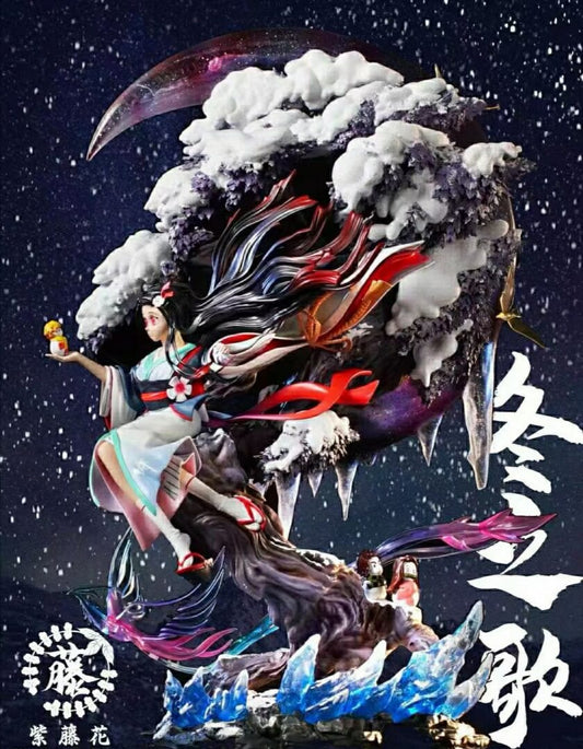 Snow Kamado Nezuko - Wisteria Flower Studio resin statue wisteria studio anime figure