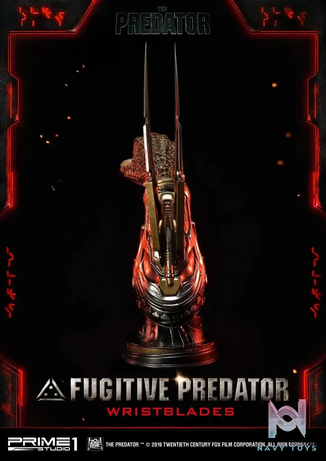 Prime 1 Studio – Life Size Bust The Predator (Film) Fugitive Predator Wristblades LSTPR-02 (Licensed)