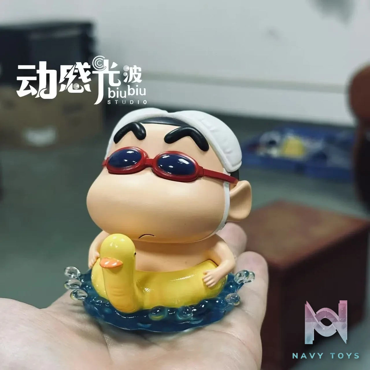 Biubiu Studio – Crayon Shin-chan Fridge Magnet Series 01 Swimming Ring Shinnosuke