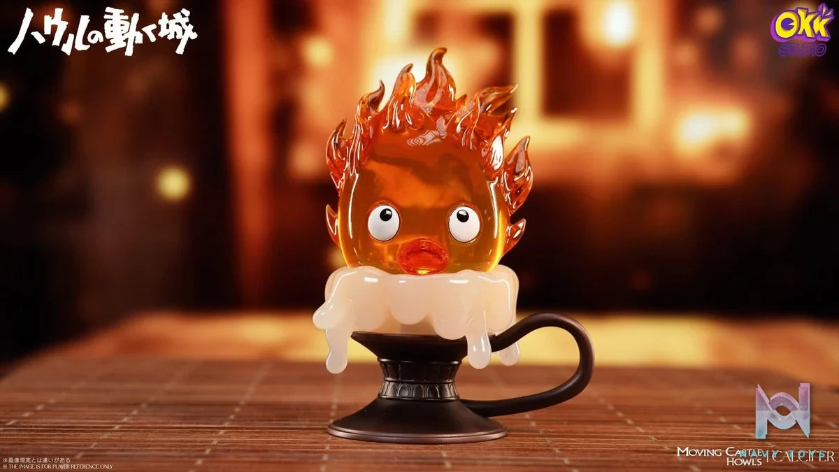 Candlestick Calcifer resin statue Okk Studio anime figure