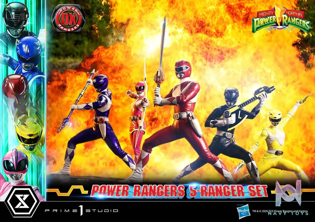 Prime 1 Studio – Premium Masterline Mighty Morphin Power Rangers Power Rangers 5-Ranger Set PMPWR-01 PMPWR-01DX PMPWR-01DXS (Licensed)