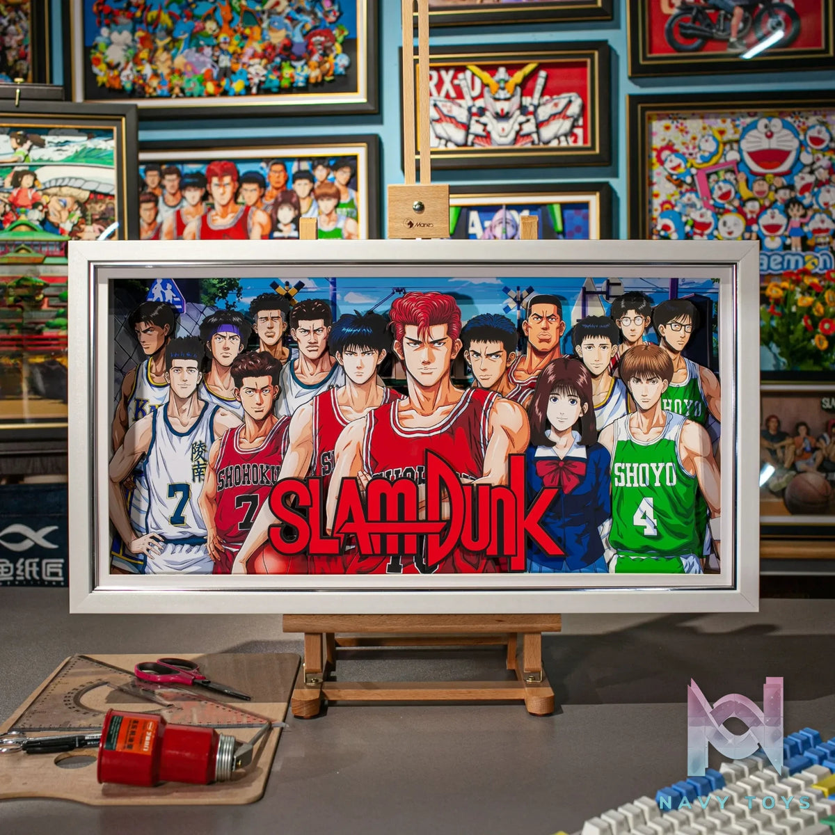 Yu Zhi Jiang Studio – Slam Dunk Multiple Characters Series #8 3D Decorative Painting Slam Dunk