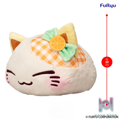 FURYU – Nemuneko Cat Fruit Big Plush Toy Apple X Orange (Licensed)